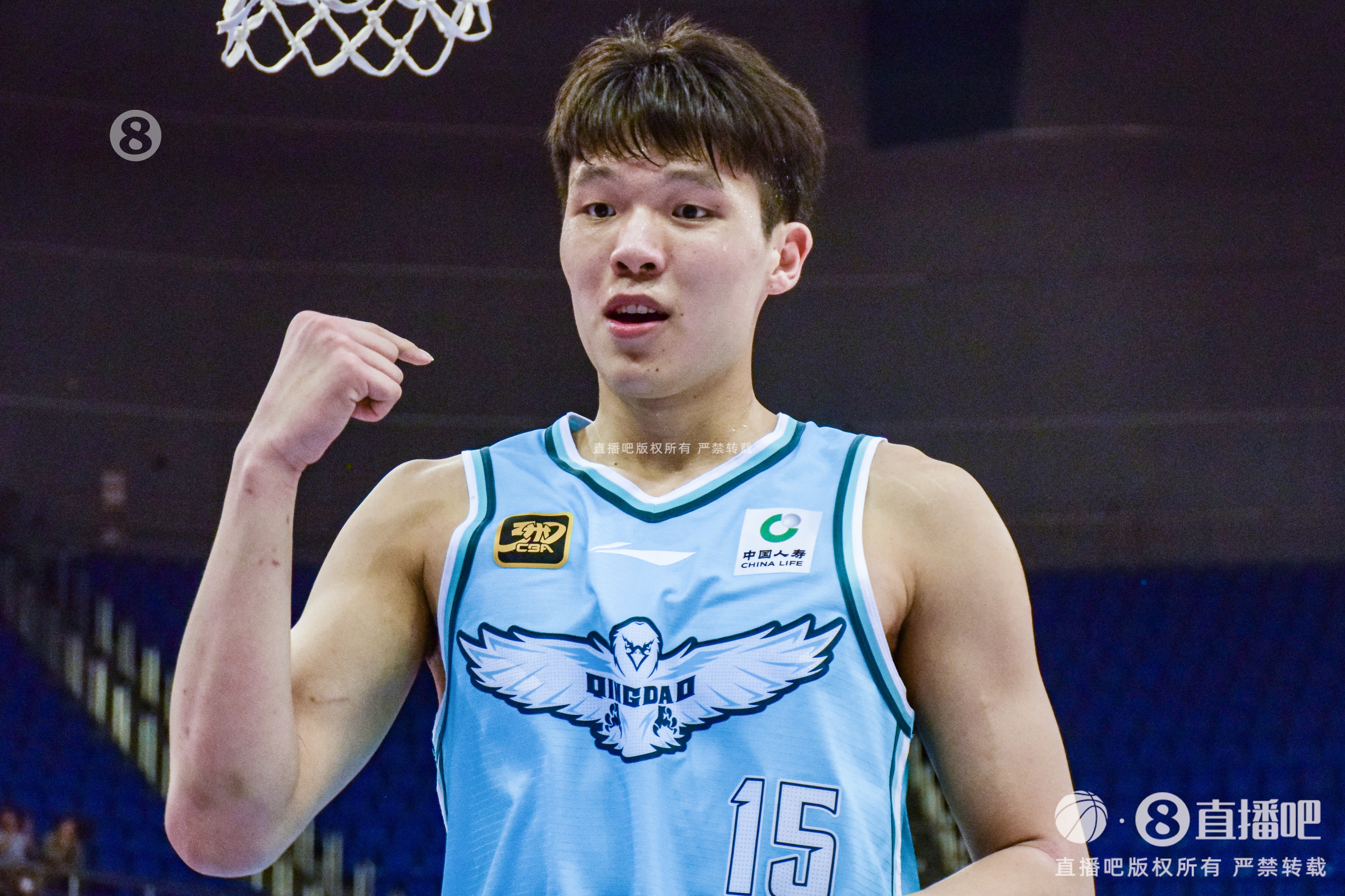 统治攻防!杨瀚森16中8拿下22分15板3助3断3帽 正负值+30
